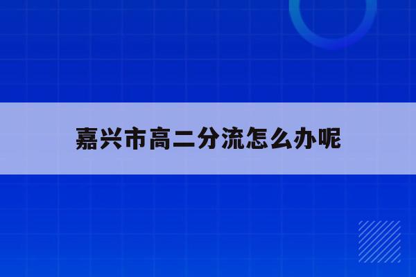  嘉兴市高二分流怎么办呢_嘉兴高二期末考试时间2021